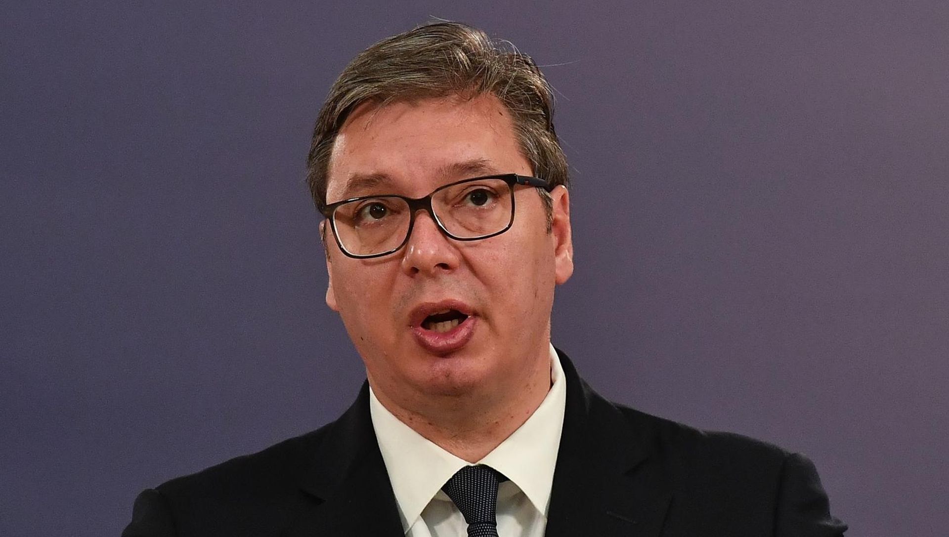 18.06.2020., Beograd, Srbija - Predsjednik Republike Srbije Aleksandar Vucic na konferenciji za medije nakon sastanka sa srpskim clanom Predsednistva Bosne i Hercegovine Miloradom Dodikom. Photo: Srdjan Ilic/PIXSELL