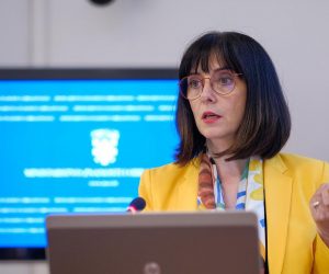 19.06.2020., Zagreb - U Ministarstvu znanosti i obrazovanja, ministrica znanosti i obrazovanja prof. dr. sc. Blazenka Divjak predstavila je strateski okvir za izvodjenje cjelodnevne nastave. Photo: Tomislav Miletic/PIXSELL