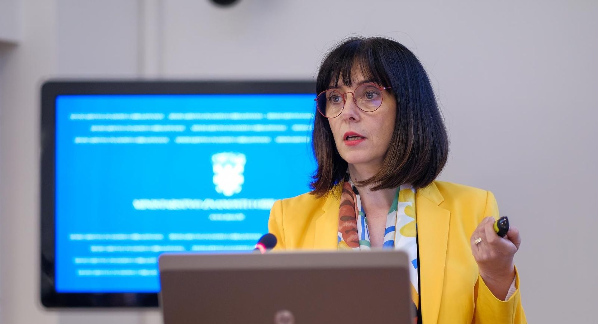 19.06.2020., Zagreb - U Ministarstvu znanosti i obrazovanja, ministrica znanosti i obrazovanja prof. dr. sc. Blazenka Divjak predstavila je strateski okvir za izvodjenje cjelodnevne nastave. Photo: Tomislav Miletic/PIXSELL