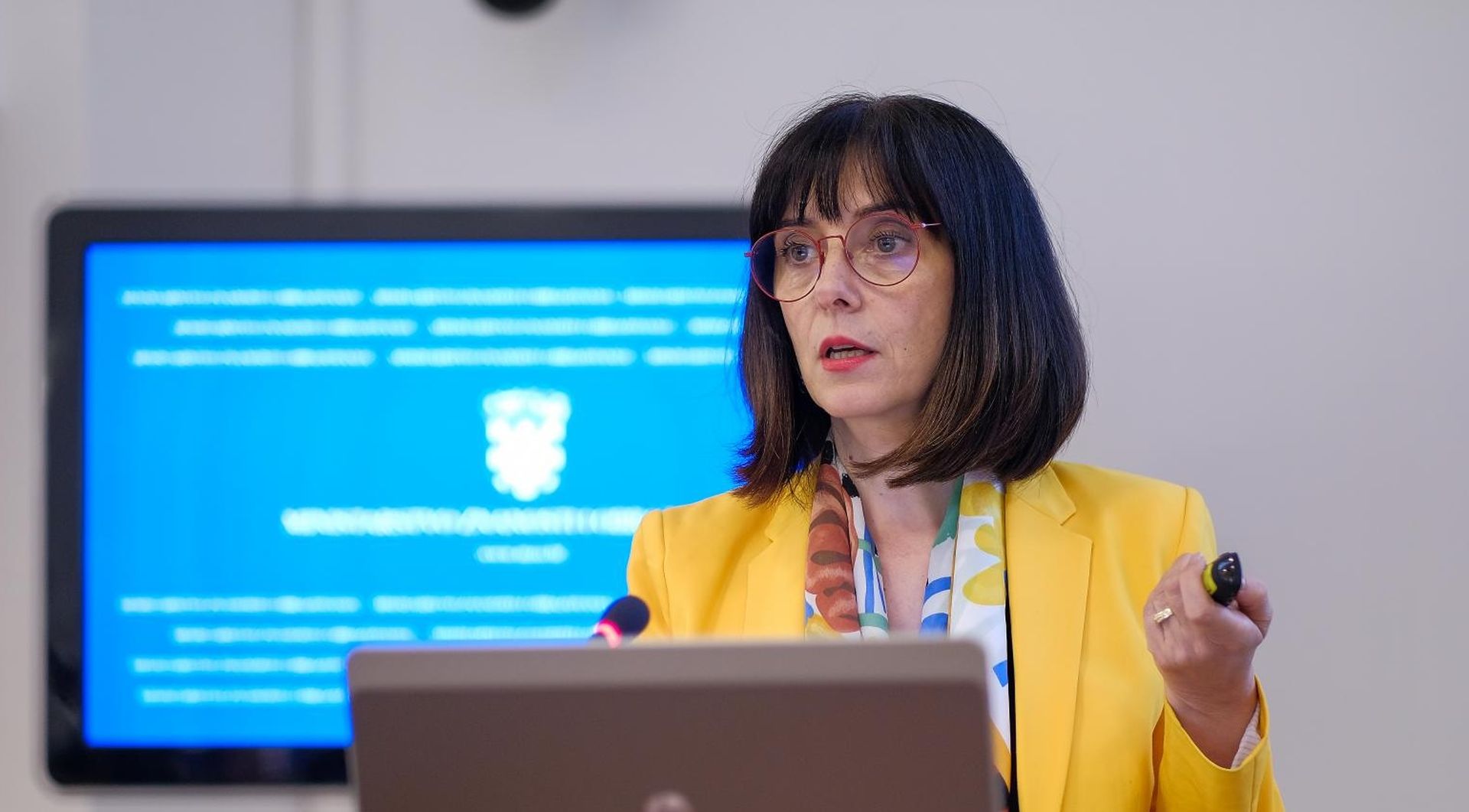 19.06.2020., Zagreb - U Ministarstvu znanosti i obrazovanja, ministrica znanosti i obrazovanja prof. dr. sc. Blazenka Divjak predstavila je strateski okvir za izvodjenje cjelodnevne nastave. Photo: Tomislav Miletic/PIXSELL