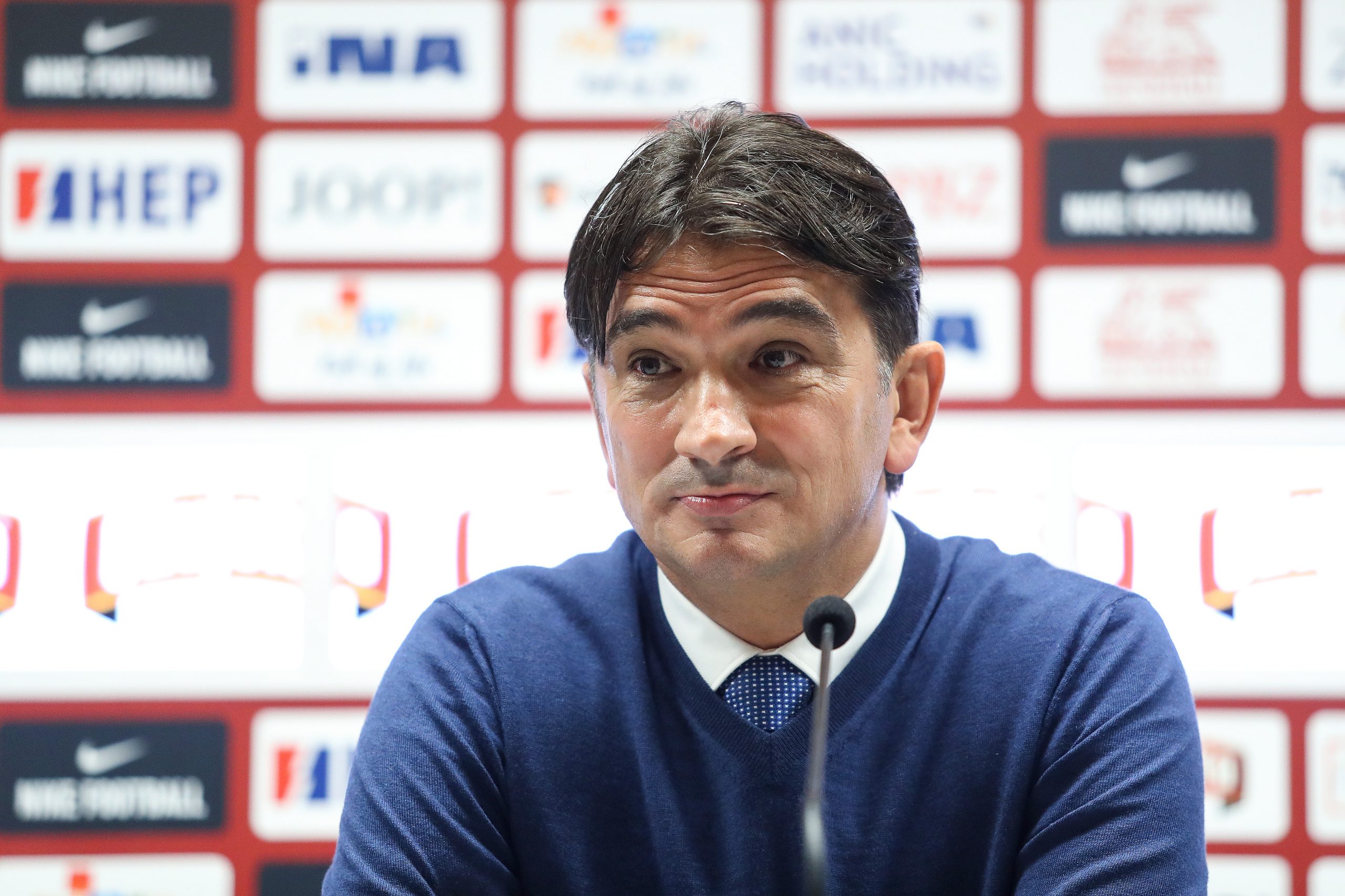 19.11.2019., Stadion Aldo Drosina, Pula - Prijateljska nogometna utakmica, Hrvatska - Gruzija. Izbornik Hrvatske reprezentacije Zdravko Dalic na konferenciji za medije. 
Photo: Luka Stanzl/PIXSELL
