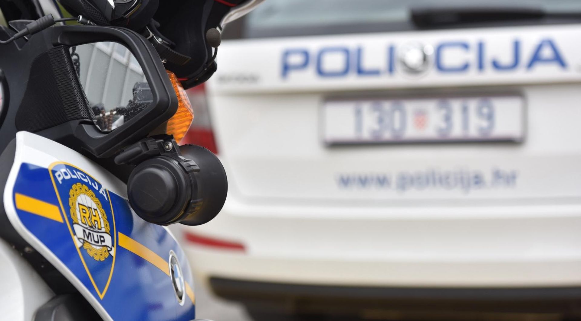 20.03.2017., Sibenik -
Policijske oznake na sluzbenim vozilima.
Photo: Hrvoje Jelavic/PIXSELL