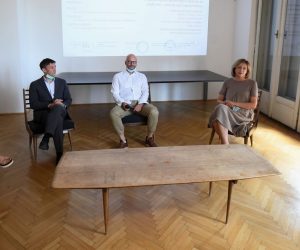 20.07.2020., Zagreb - Predstavnici Hrvatske komore arhitekata, Arhitektonskoga fakulteta Sveucilista u Zagrebu, Drustva arhitekata Zagreba, Udruzenja hrvatskih arhitekata i Udruge hrvatskih urbanista te strucnih arhitektonskih udruga i institucija na konferenciji za medije su komentirali prijedlog zakona o obnovi zgrada ostecenih potresom na podrucju Grada Zagreba, Krapinsko-zagorske zupanije i Zagrebacke zupanije. Na konferenciji su iznijeli i svoj model zakonodavnog okvira obnove Zagreba koji za cilj ima kvalitetnu strucnu i socijalno uravnotezenu obnovu s jasnim izvorima financiranja. 
Photo: Marko Lukunic/PIXSELL