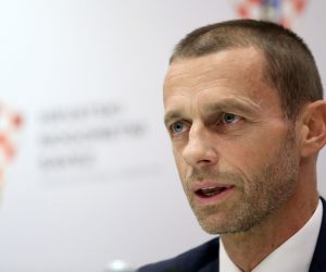20.12.2016., Hotel DoubleTree by Hilton, Zagreb - 
Zajednicka konferencija za medije predsjednika UEFA-e Aleksandera Ceferina i predsjednika HNS-a Davora Sukera.
Photo: Igor Kralj/PIXSELL