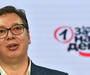 21.06.2020., Beograd, Srbija - Srpska Napredna Stranka SNS proglasila je uvjerljivu pobjedu na parlamentarnim izborima. Predsednik Srbije i SNS Aleksandar Vucic. Photo: Srdjan Ilic/PIXSELL