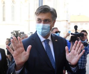 22.07.2020., Zagreb - Premijer Andrej Plenkovic dolazi na konstituirajucu sjednicu 10. saziva Hrvatskog sabora. 
Photo: Marko Lukunic/PIXSELL