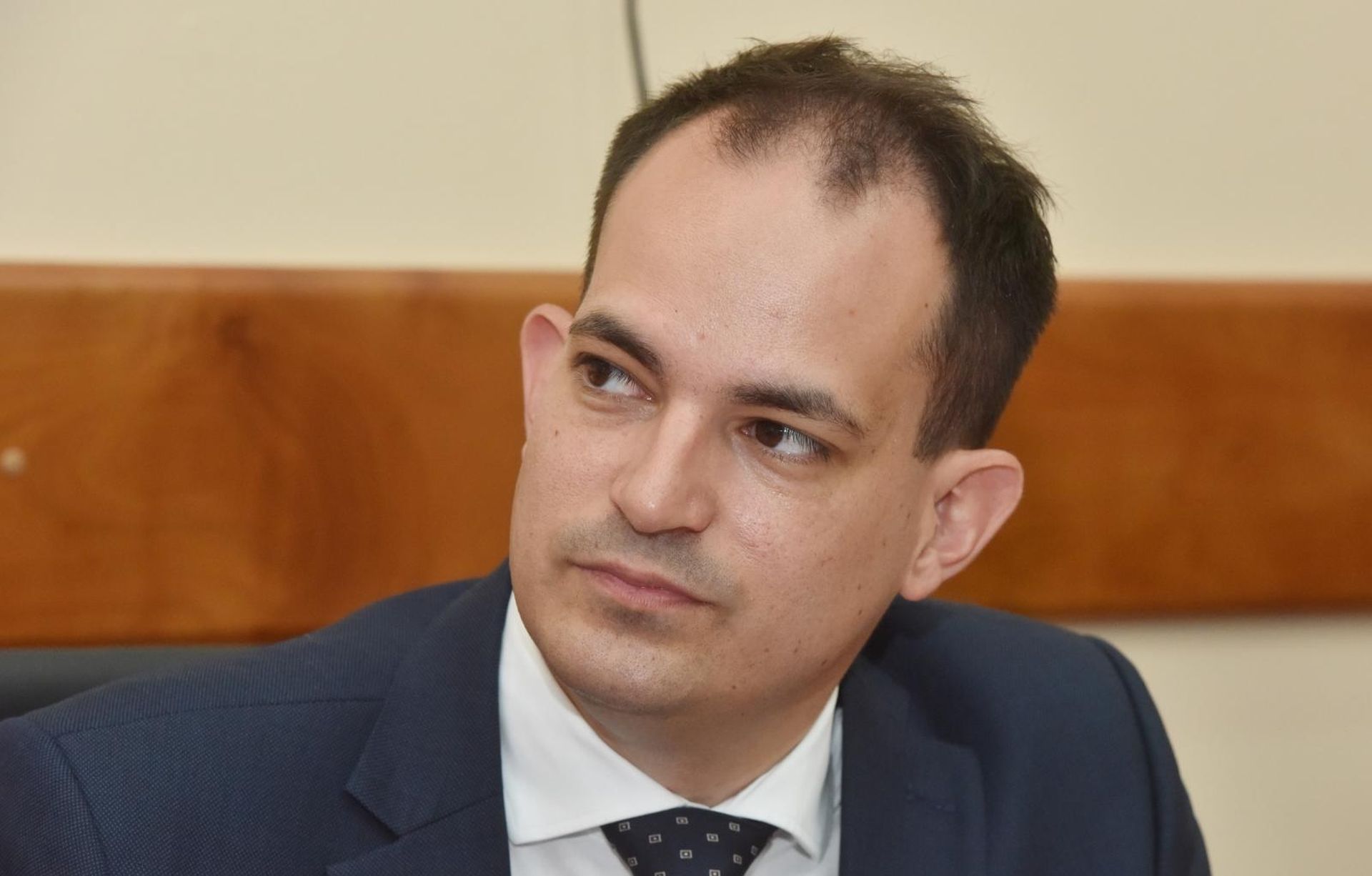 23.06.2020., Drnis - Grad Drnis i Sredisnji drzavni ured za obnovu i stambeno zbrinjavanje potpisali su Sporazum o izgradnji visestambene zgrade u Drnisu na predjelu Pazar. ministar uprave Ivan Malenica. Photo: Hrvoje Jelavic/PIXSELL