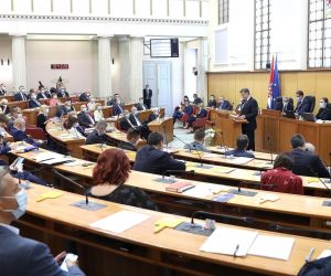 23.07.2020., Zagreb - 1. sjednica Hrvatskoga sabora nastavljena je danas predstavljanjem nove Vlade Republike Hrvatske. Glasovanje o povjerenju Vladi  ocekuje se u popodnevnim satima.
Photo: Patrik Macek/PIXSELL