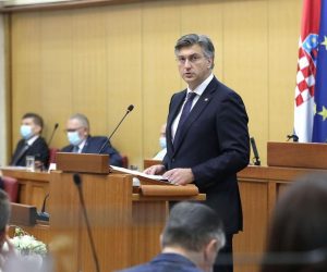 23.07.2020., Zagreb - 1. sjednica Hrvatskoga sabora nastavljena je danas predstavljanjem nove Vlade Republike Hrvatske. Glasovanje o povjerenju Vladi  ocekuje se u popodnevnim satima.
Photo: Patrik Macek/PIXSELL