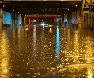 23.09.2019., Zagreb - Poplavljen podvoznjak u Skorpikovoj ulici.
Photo: Matija Habljak/PIXSELL