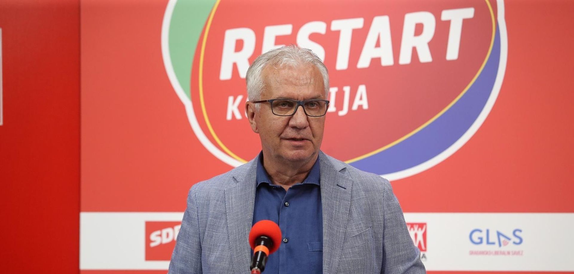 24.06.2020.,Zagreb - U prostorijama SDP-a na Iblerovom trgu odrzana je konferencija za medije Restart koalicije na temu "Andrej Plenkovic ugrozava zdravlje i sigurnost gradjana". Potpredsjednik SDP-a Rajko Ostojic Photo: Dalibor Urukalovic/PIXSELL