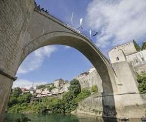 26.07.2020. , Mostar - Odrzani 454. tradicionalni skokovi sa Starog mosta. 

Photo: Denis Kapetanovic/PIXSELL