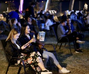 28.05.2020.,Split - Projekcijom filma Sinonimi izraelskog redatelja Nadava Lapida otvorena nova sezona ljetnog kina Bacvice.
Photo:Ivo Cagalj/PIXSELL