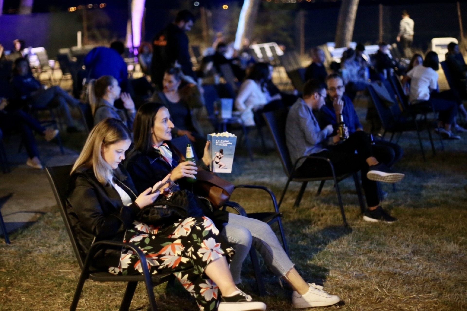 28.05.2020.,Split - Projekcijom filma Sinonimi izraelskog redatelja Nadava Lapida otvorena nova sezona ljetnog kina Bacvice.
Photo:Ivo Cagalj/PIXSELL