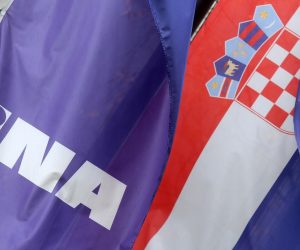 28.12.2016., Zagreb - Zastava Ine i Republike Hrvatske.
Photo: Borna Filic/PIXSELL