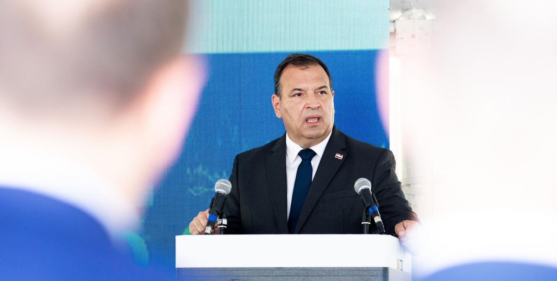 30.06.2020., Konjsko, Split - Otvorenje radova na trafostanici Konjsko i posjet trafostanici Sucidar u Splitu. Vili Beros. 
Photo: Milan Sabic/PIXSELL