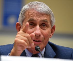 epa08577184 Dr. Anthony Fauci, director of the National Institute for Allergy and Infectious Diseases, testifies before a House Subcommittee on the Coronavirus Crisis hearing on a national plan to contain the COVID-19 pandemic on Capitol Hill in Washington DC, USA, 31 July 2020. The hearing is titled 'The Urgent Need for a National Plan to Contain the Coronavirus.'  EPA/KEVIN DIETSCH / POOL