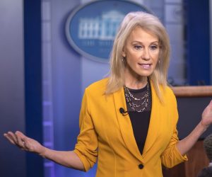 epa08621461 (FILE) - Kellyanne Conway, Counselor to the US President, speaks to media inside the James S. Brady Press Briefing Room at the White House in Washington, DC, USA, 05 February 2020 (reissued 24 August 2020). Kellyanne Conway has announced that she will leave the White House at the end of August 2020.  EPA/ERIK S. LESSER