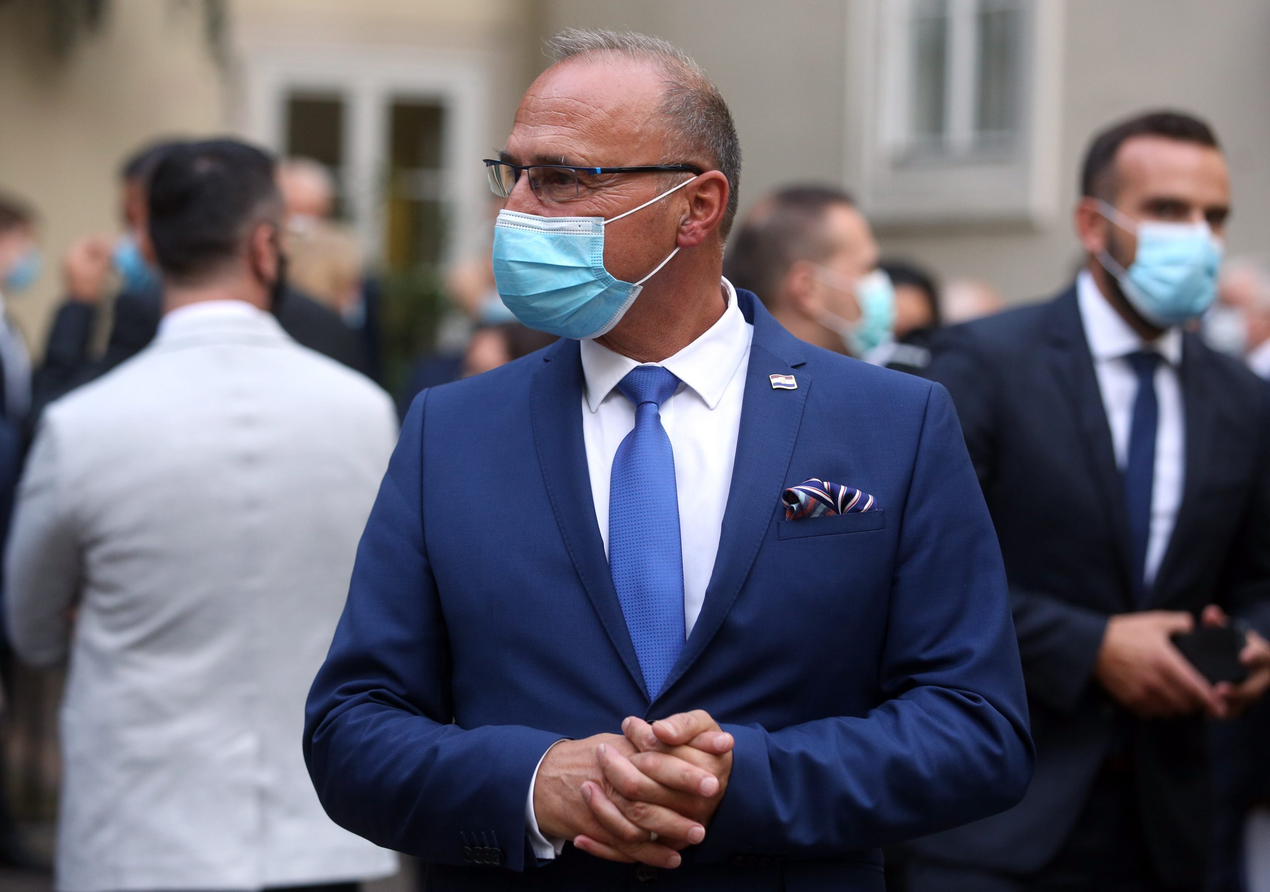 Zagreb, 26.8.2020 - Predsjednik Vlade Andrej Plenković organizirao je primanje za diplomatski zbor kojem su prisustvovali ministri u Vladi i predstavnici diplomatskog zbora u Hrvatskoj. Na slici Gordan Grlić Radman.
Foto Hina Dario GRZELJ/ dag