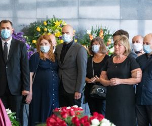 19.08.2020., Zagreb - Posljednji ispracaj nekadasnjeg saborskog zastupnika i sveucilisnog proferora Josipa Kregara na zagrebackom Krematoriju.
Photo: Davor Puklavec/PIXSELL