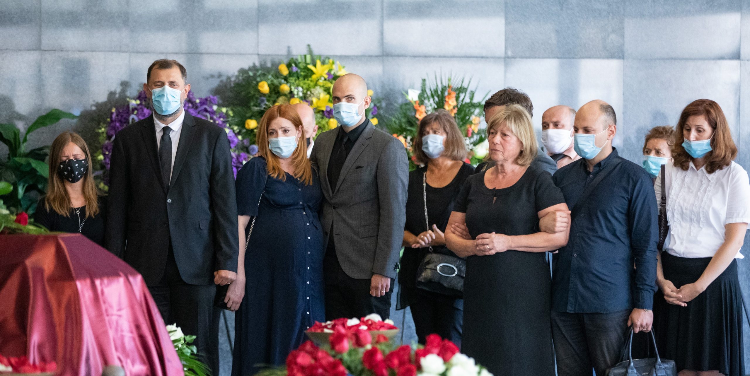 19.08.2020., Zagreb - Posljednji ispracaj nekadasnjeg saborskog zastupnika i sveucilisnog proferora Josipa Kregara na zagrebackom Krematoriju.
Photo: Davor Puklavec/PIXSELL