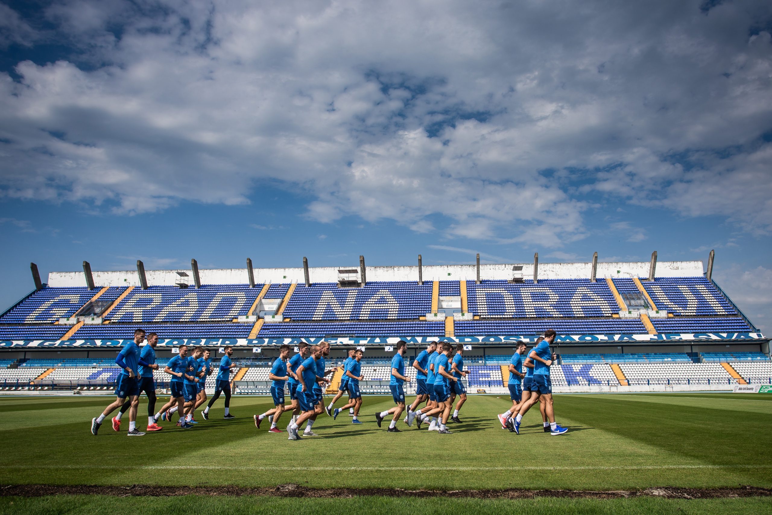 03.08.2020., Osijek - Trening nogometasa Osijeka na stadionu Gradski vrt. Photo: Davor Javorovic/PIXSELL