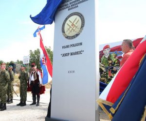 03.08.2020., Knin - Svecanost povodom preimenovanja vojnog poligona "Crvena zemlja" u vojni poligon "Josip Markic". Photo: Dusko Jaramaz/PIXSELL