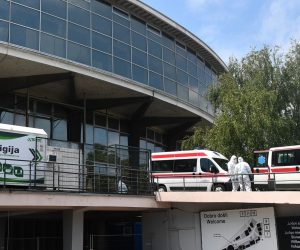 04.06.2020., Beograd, Srbija - Privremena bolnica na Beogradskom sajmu kapaciteta preko 3000 kreveta danas ce biti zatvorena, a pacijenti ce biti prebaceni u Mladenovac. Photo: Srdjan Ilic/PIXSELL