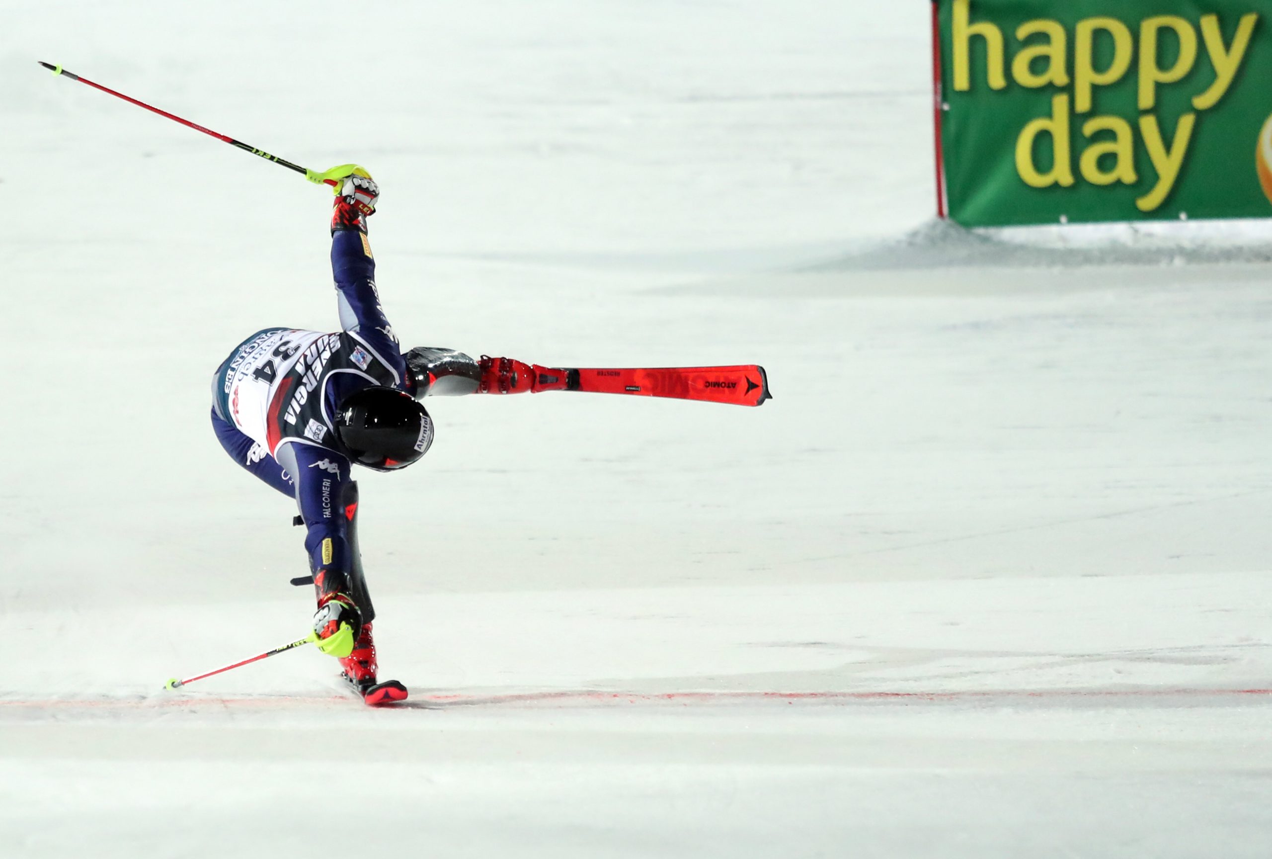 05.01.2020., Zagreb, Sljeme - Druga voznja muskog slaloma Audi FIS Svjetskog skijaskog kupa Snow Queen Trophy. MAURBERGER Simon Photo: Luka Stanzl/PIXSELL