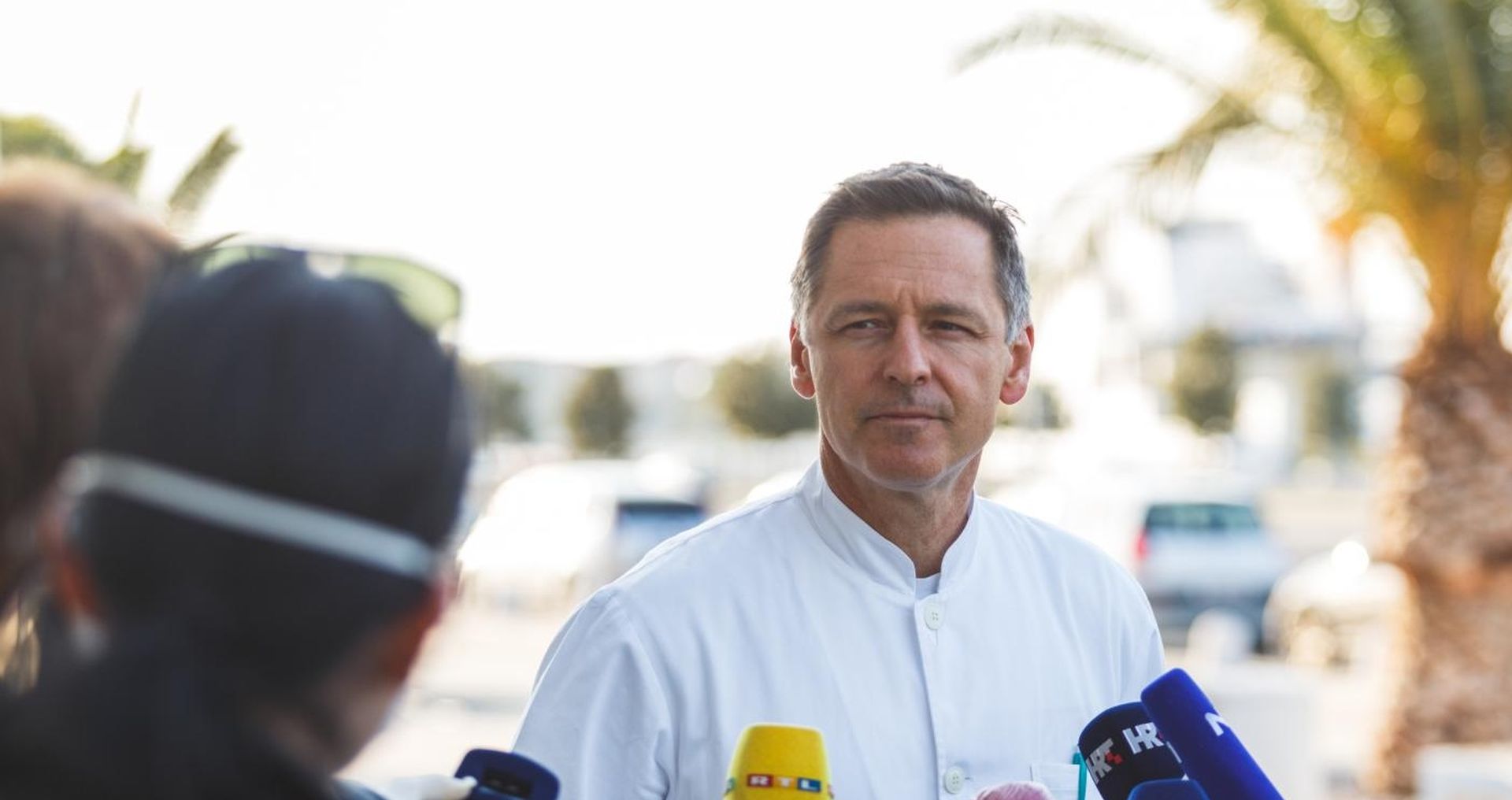 05.04.2020., Zadar - Vlada RH osigurala je repatrijacijsku liniju katamaranom Jelena, iz flote nacionalnog linijskog prijevoznika Jadrolinije na relaciji Zadar-Ancona-Zadar, kojom su se hrvatski drzavljani iz Italiji vratili u Hrvatsku. 
Epidemiolog Alen Medic. 
Photo: Marko Dimic/PIXSELL