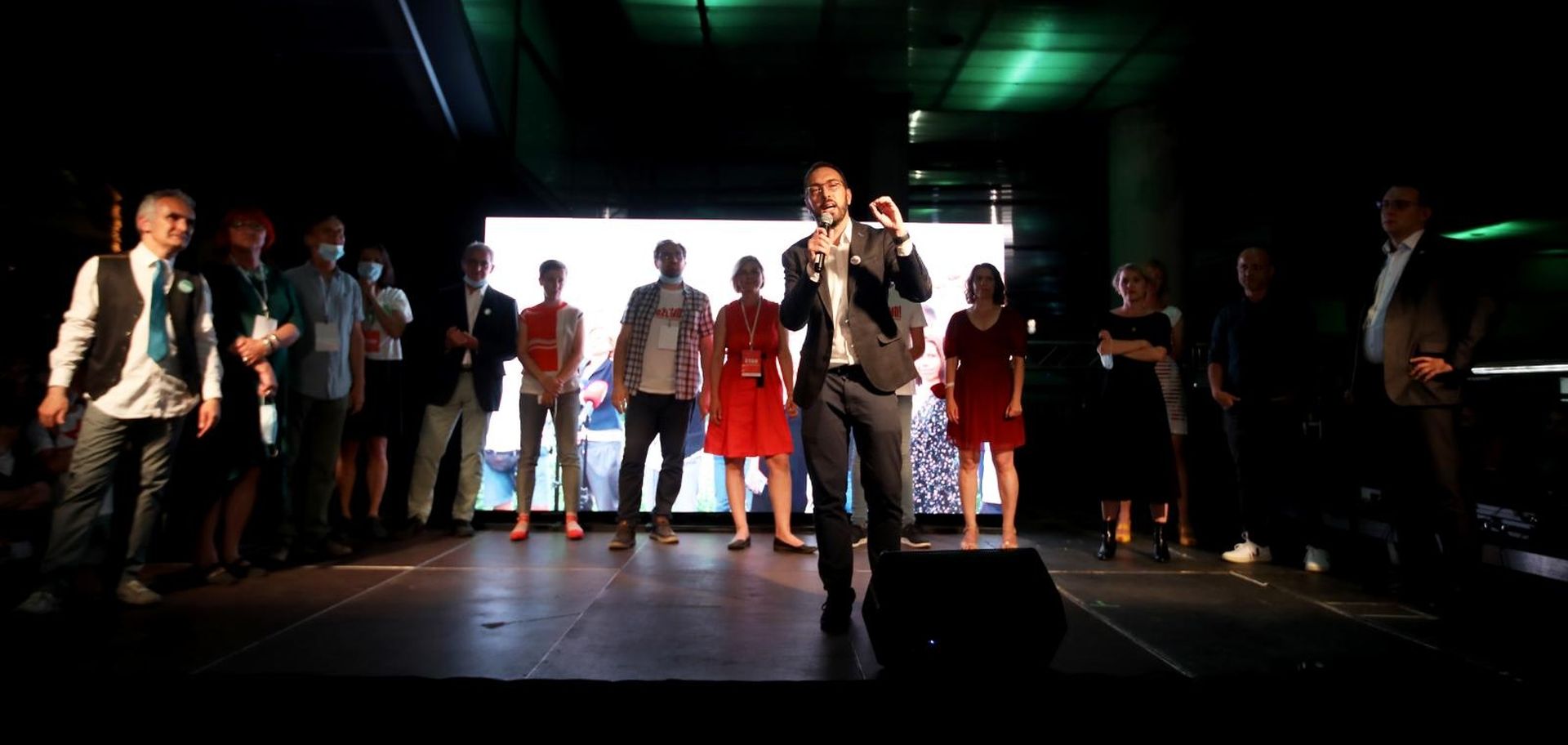 05.07.2020., Zagreb - Cekanje izbornih rezultata u izbornom stozeru politicke platforme Mozemo u MSU-u. Tomislav Tomasevic.
Photo: Boris Scitar/Vecernji list/PIXSELL