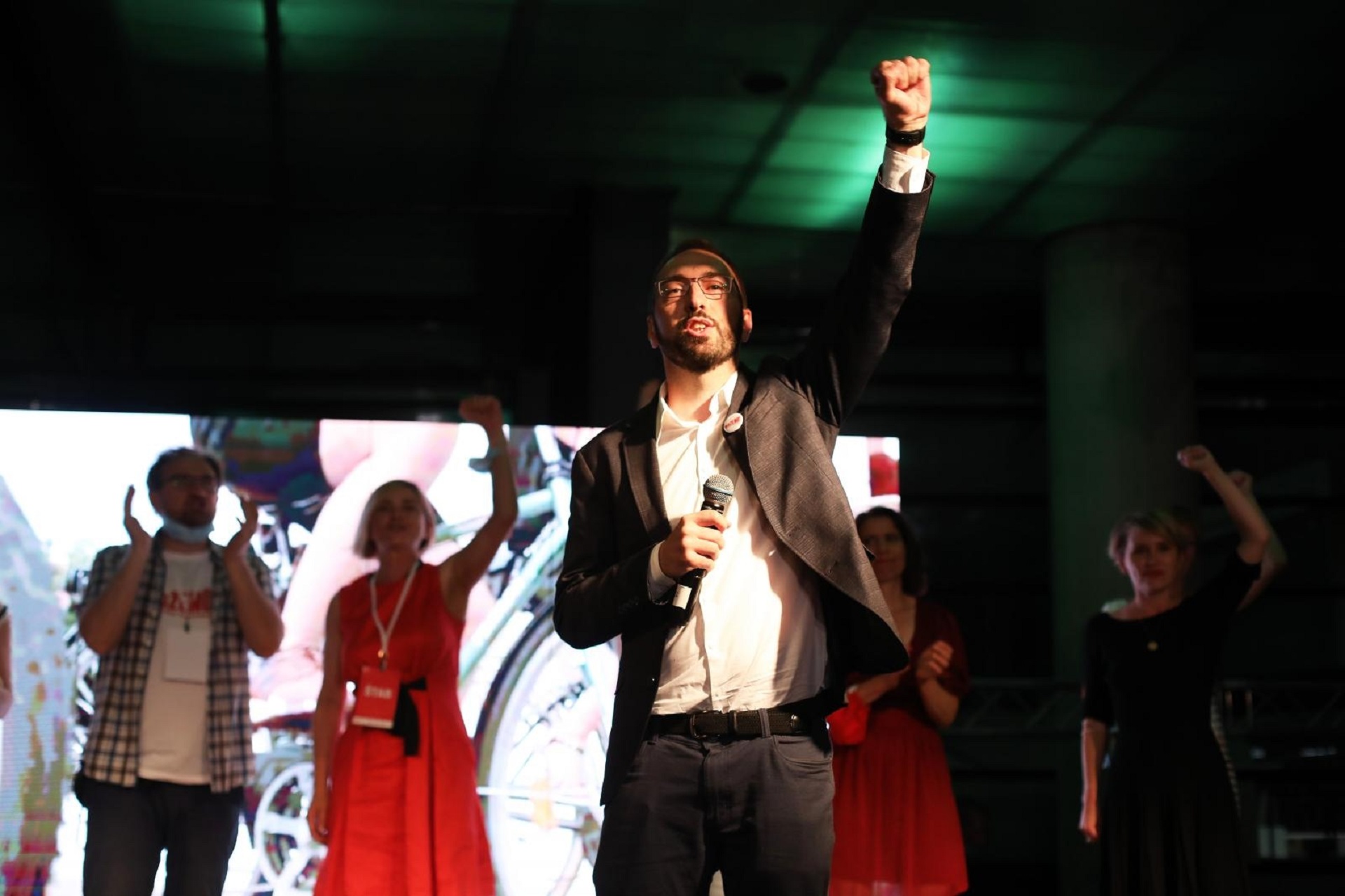 05.07.2020., Zagreb - Cekanje izbornih rezultata u izbornom stozeru politicke platforme Mozemo u MSU-u. Tomislav Tomasevic.
Photo: Boris Scitar/Vecernji list/PIXSELL