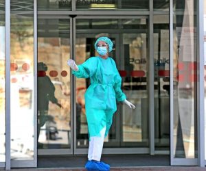 08.04.2020.,Sibenik - Medicinsko osoblje Opce bolnice Sibenik u vrijeme koronavirusa. Photo: Dusko Jaramaz/PIXSELL