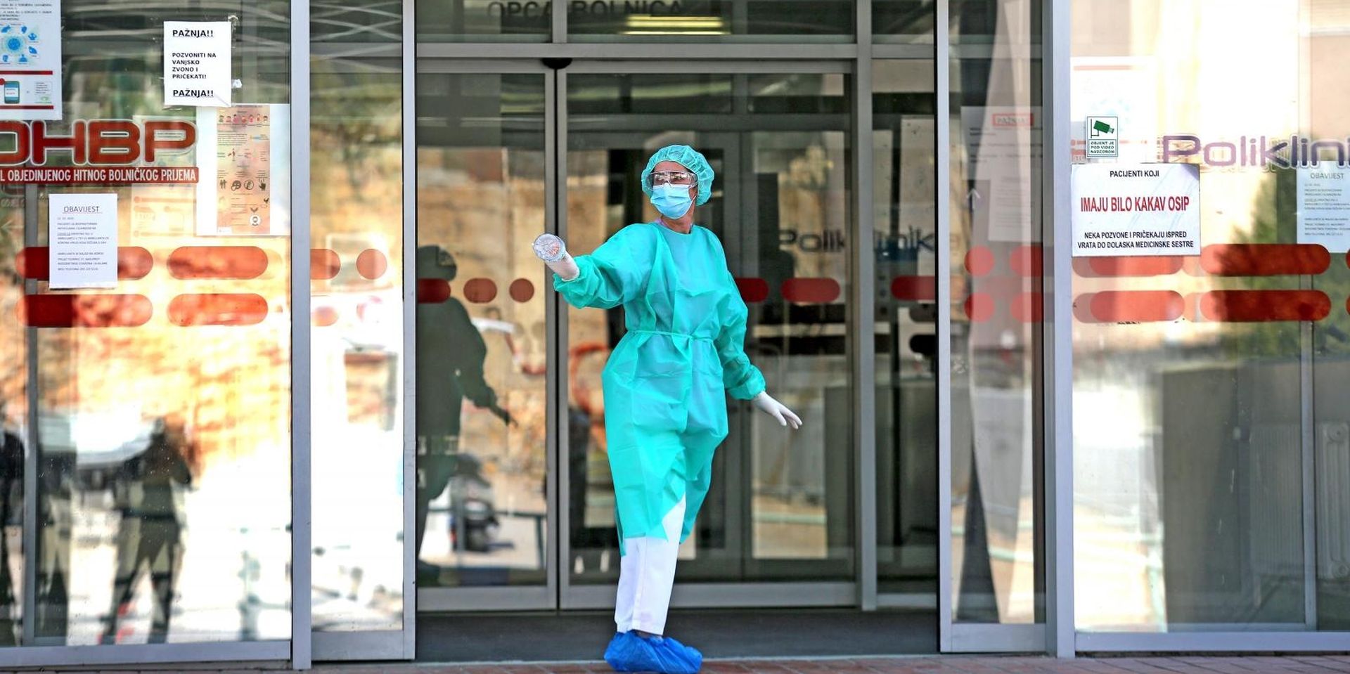 08.04.2020.,Sibenik - Medicinsko osoblje Opce bolnice Sibenik u vrijeme koronavirusa. Photo: Dusko Jaramaz/PIXSELL