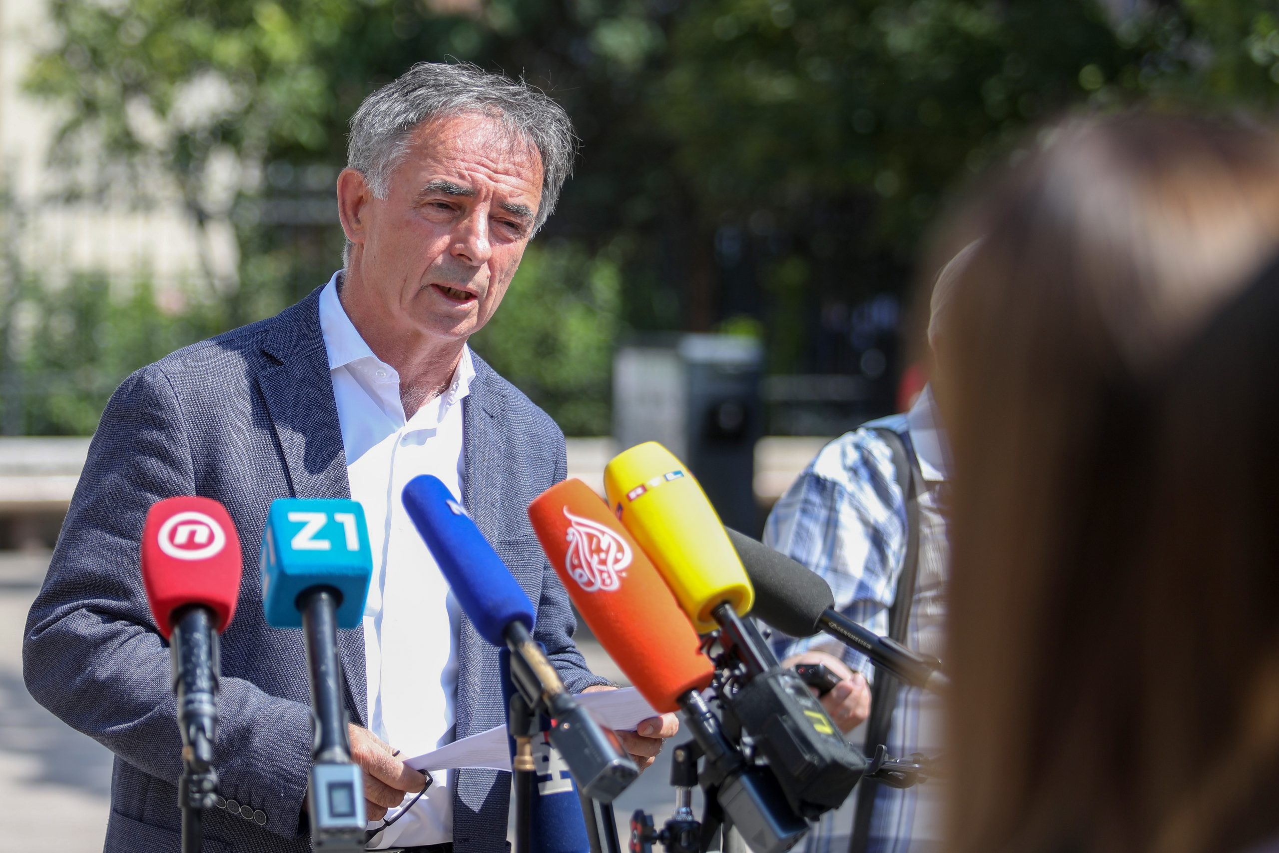 08.08.2020.,  Zagreb - Zastupnik u Hrvatskom saboru i predsjednik SDSS-a Milorad Pupovac obratio se javnosti na konferenciji za medije. Photo: Borna Filic/PIXSELL