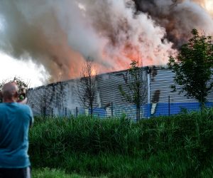 09.06.2018. , Zagreb -  Pozar u tvrtki CIOS. Photo: Marko Prpic/PIXSELL