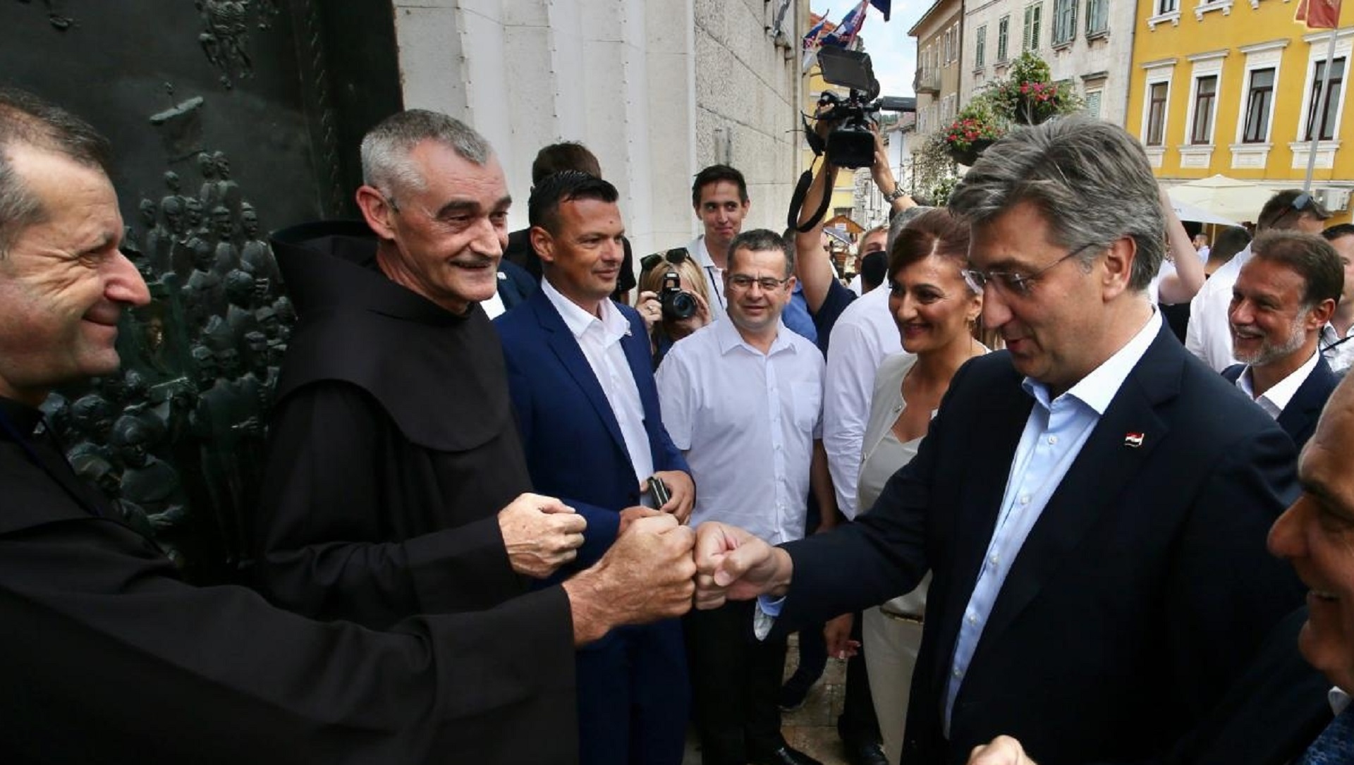 09.08.2020.,Sinj - 305. Sinjska Alka i alkarske svecanosti. Premijer Andrej Plenkovic sa suradnicima obisao Svetiste Cudotvorne Gospe Sinjske. 
Photo: Ivo Cagalj/PIXSELL