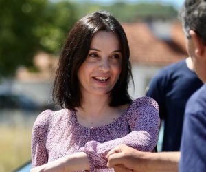 10.07.2020., Trilj - Ministrica poljoprivrede Marija Vuckovic prisustvovala je svecanosti polaganja kamena temeljca za zgradu DVD-a. Uz domacina gradonacelnika Sipica, svecanosti su uz mnogobrojne goste prisustvovali i zupan Blazenko Boban te predsjednik vatrogasne zajednice Ante Sanader.

Photo: Ivo Cagalj/PIXSELL