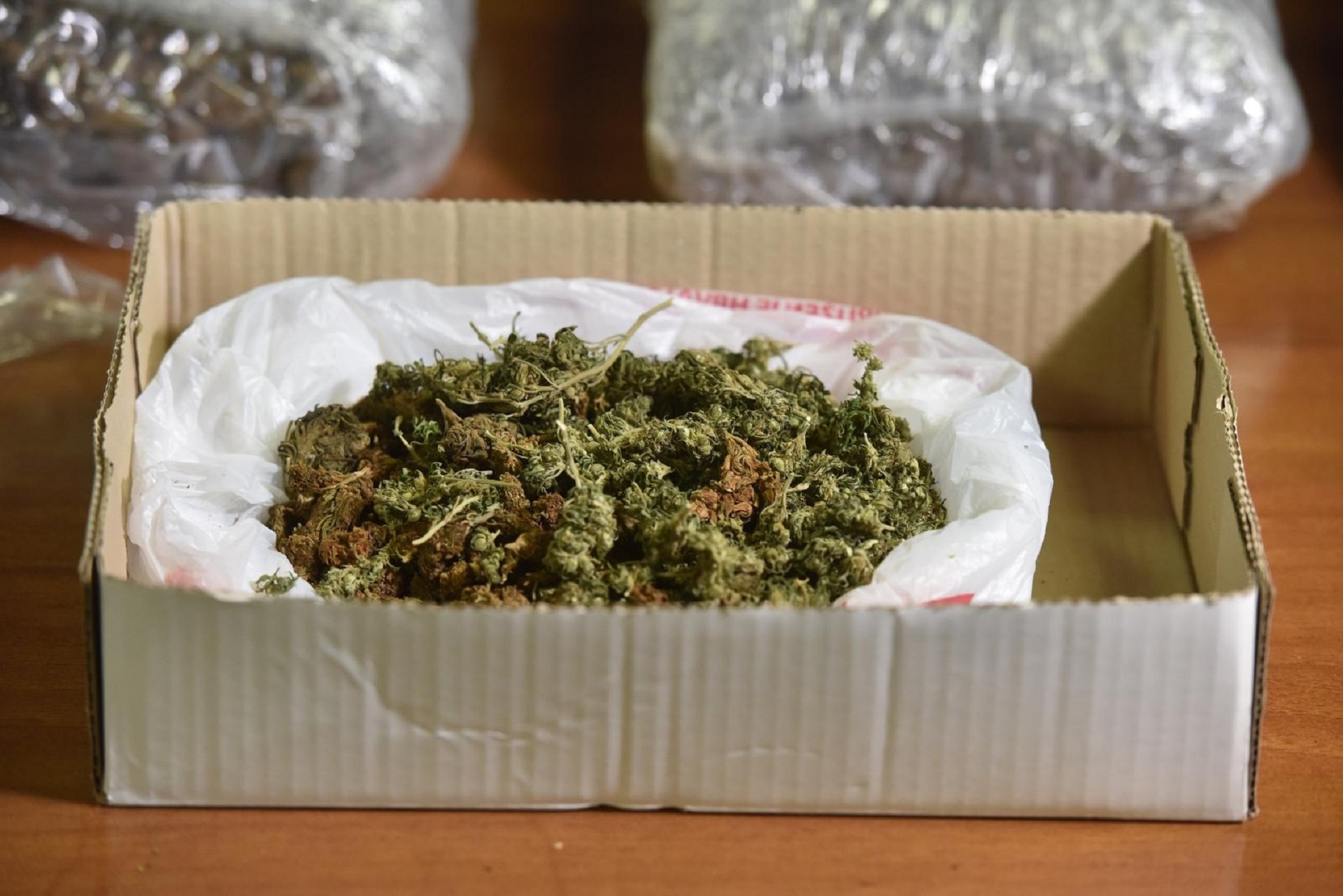 11.03.2020., Sibenik - Konferencija za medije povodom dovrsenog opseznog kriminalistickog istrazivanja iz podrucja zlouporabe opojnih droga. Photo: Hrvoje Jelavic/PIXSELL
