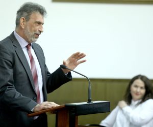 Zagreb: U Saboru su dodijeljene Državne nagrade tehničke kulture Faust Vrančić 12.03.2019., Zagreb - U Saboru su dodijeljene Drzavne nagrade tehnicke kulture Faust Vrancic za 2018. godinu. Radovan Fucks.
Photo: Patrik Macek/PIXSELL