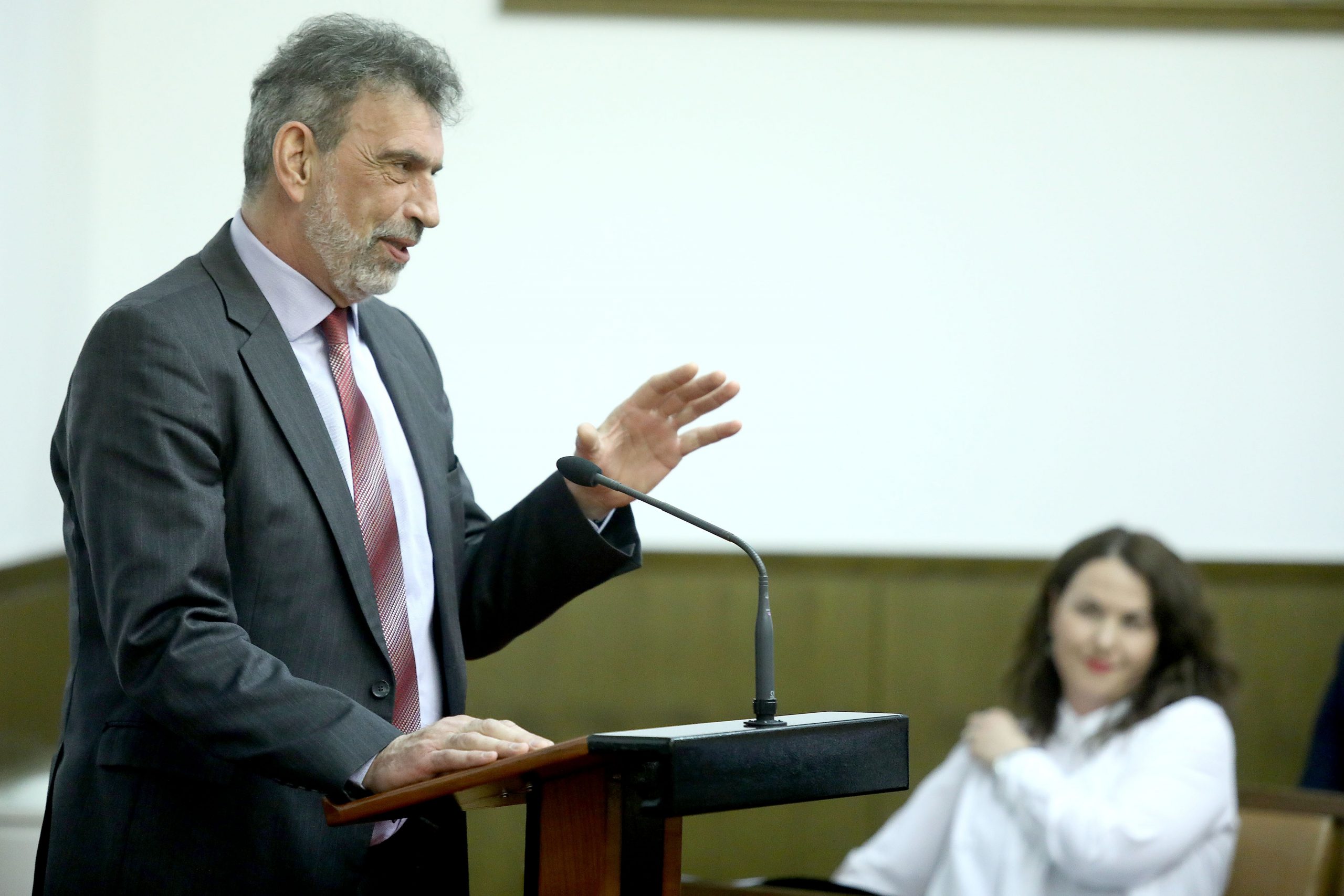 Zagreb: U Saboru su dodijeljene Državne nagrade tehničke kulture Faust Vrančić 12.03.2019., Zagreb - U Saboru su dodijeljene Drzavne nagrade tehnicke kulture Faust Vrancic za 2018. godinu. Radovan Fucks.
Photo: Patrik Macek/PIXSELL