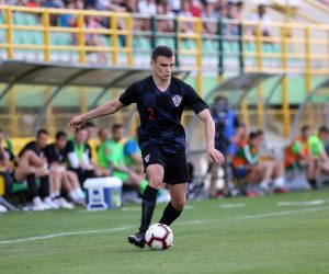 12.06.2019. , Pula - Stadion Aldo Drosina. Prijateljska medjunarodna nogometna utakmica U-21, Hrvatska-Danska. Filip Uremovic
Photo: Goran Kovacic/PIXSELL