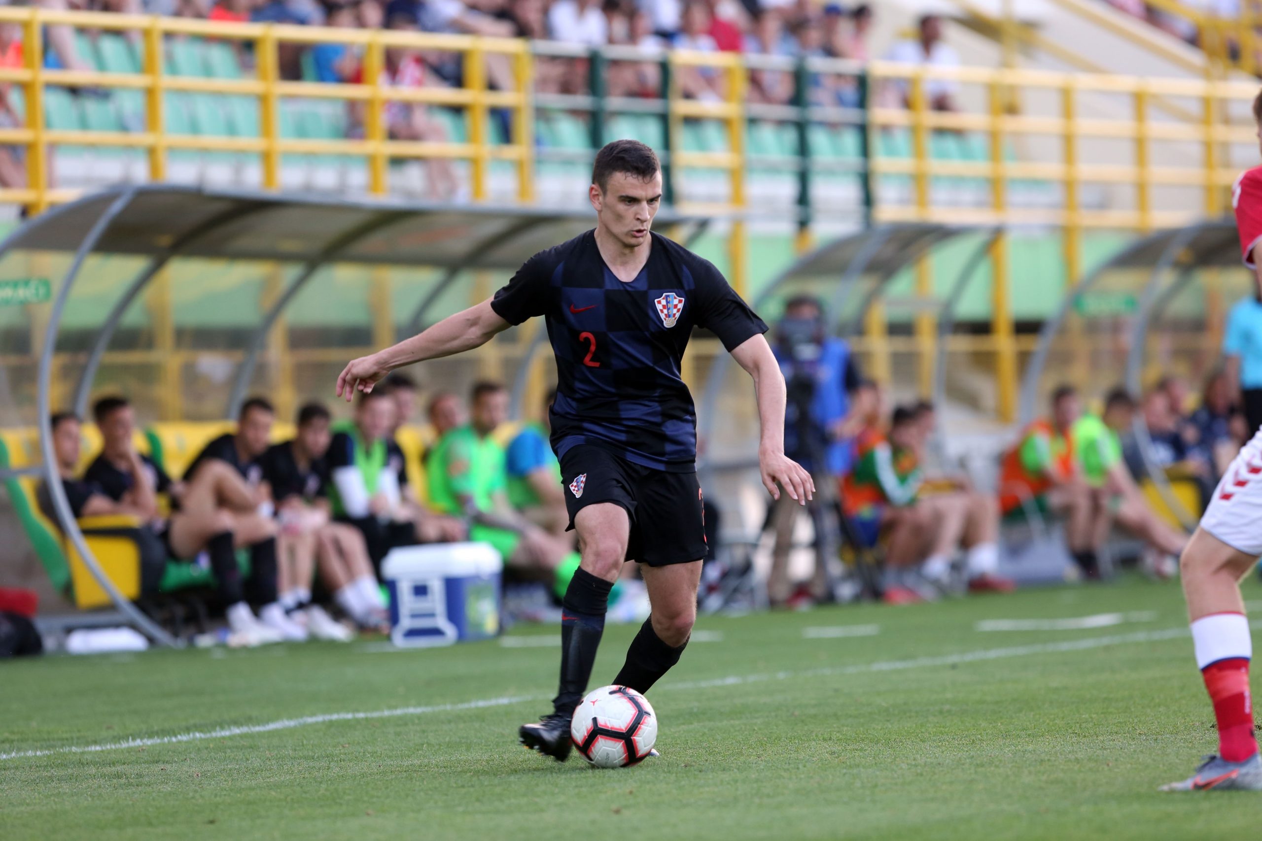 12.06.2019. , Pula - Stadion Aldo Drosina. Prijateljska medjunarodna nogometna utakmica U-21, Hrvatska-Danska. Filip Uremovic
Photo: Goran Kovacic/PIXSELL