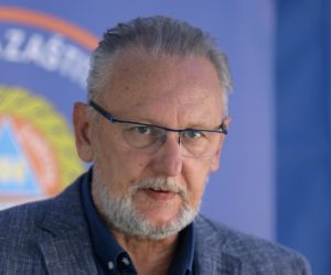 12.08.2020., Zagreb - Nacionalni stozer civilne zastite odrzao je konferenciju za medije o najnovijim detaljima sirenja koronavirusa u Hrvatskoj. Ministar unutarnjih poslova Davor Bozinovic. Photo: Tomislav Pavlek/HINA/POOL/PIXSELL