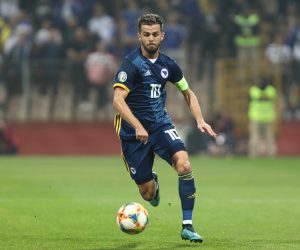 12.10.2019., Zenica, Bosna i Hercegovina - Kvalifikacijska utakmica za Europsko nogometno prvenstvo 2020., skupina J, Bosna i Hercegovina - Finska. Miralem Pjanic
Photo: Armin Durgut/PIXSELL