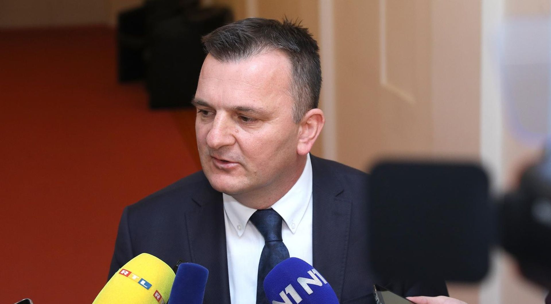 14.02.2020., Zagreb - Petar Skoric komentirao je u Saboru odustajanje od kandidature na stranackim izborima u HDZ-u.
Photo: Patrik Macek/PIXSELL