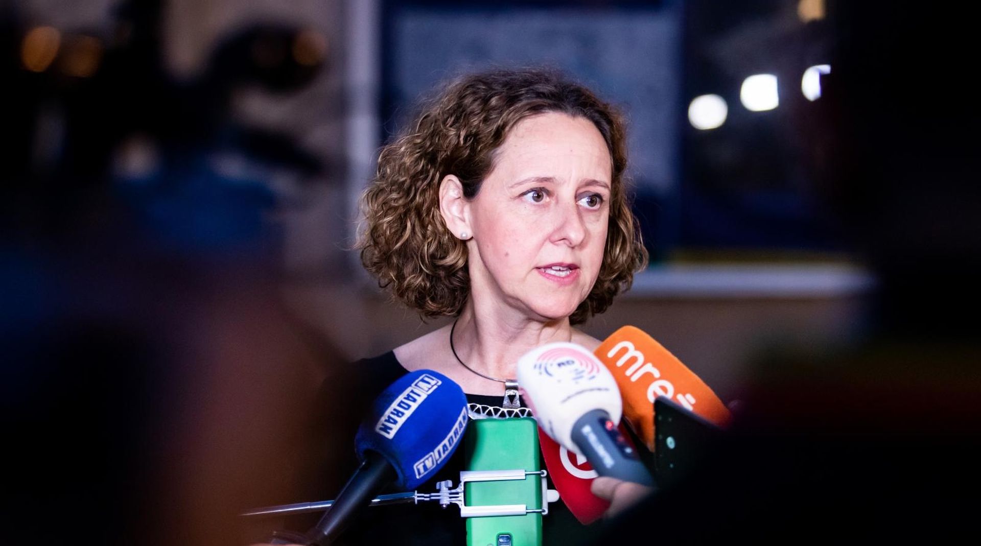 14.07.2020., Split - Svecano otvorenje 66. Splitskog ljeta na Peristilu. 
Ministrica kulture Nina Obuljen Korzinek
Photo: Milan Sabic/PIXSELL