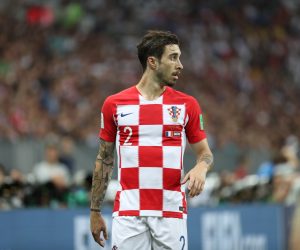 15.07.2018., stadion Luznjiki, Moskva, Rusija - Svjetsko nogometno prvenstvo 2018., finale, Francuska - Hrvatska. Sime Vrsaljko  Photo: Igor Kralj/PIXSELL
