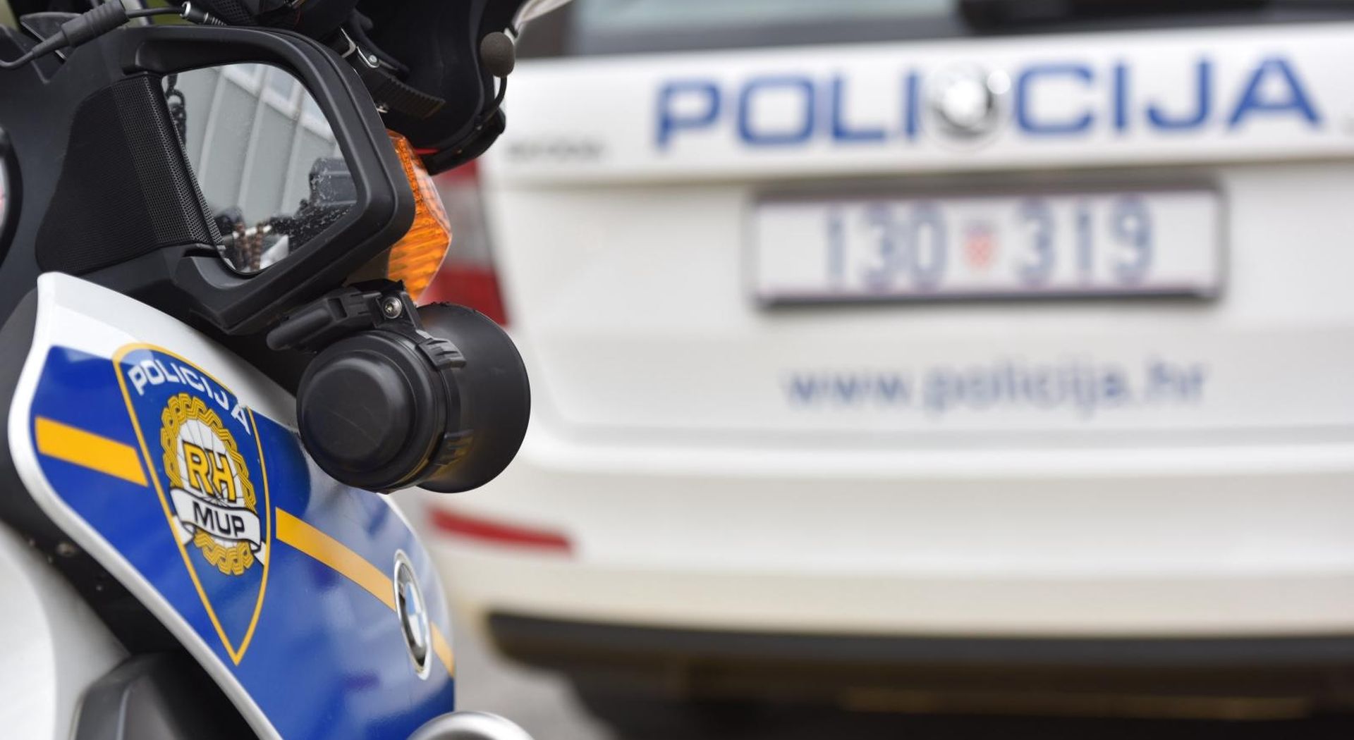 20.03.2017., Sibenik -
Policijske oznake na sluzbenim vozilima.
Photo: Hrvoje Jelavic/PIXSELL
