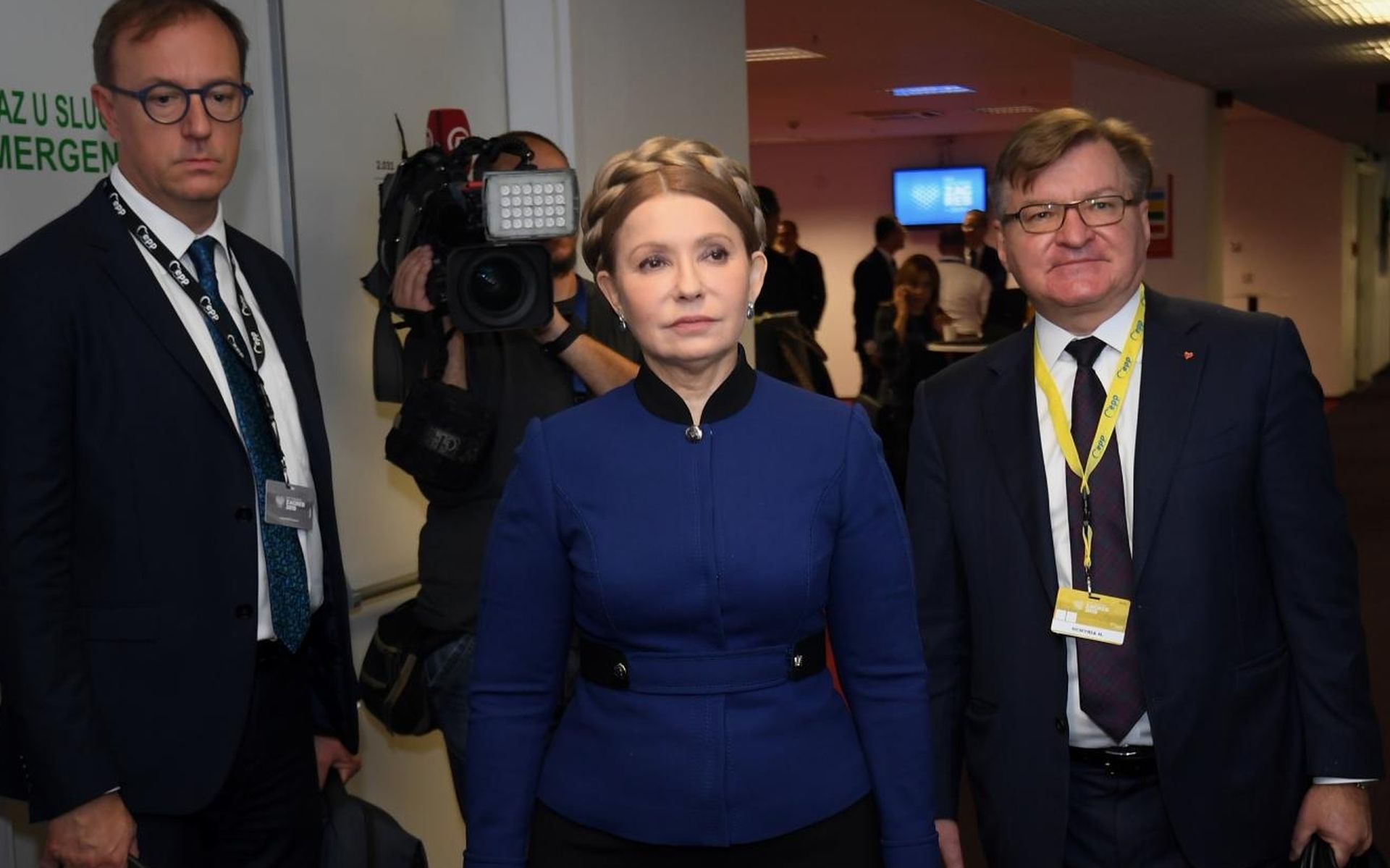 20.11.2019., Zagreb - Prvi dan dvodnevnog 24. izbornog kongresa Europske pucke stranke (EPP) u zagrebackoj Areni. Vise od 2000 sudionika iz 40 zemalja tijekom kongresa izabrat ce novo vodstvo Europske pucke stranke. Bilateralni sastanak premijera Andreja Plenkovica s Juliom Timosenko, predsjednicom Sveukrajinskog saveza Domovina iz Ukrajine
Photo: Marko Lukunic/PIXSELL